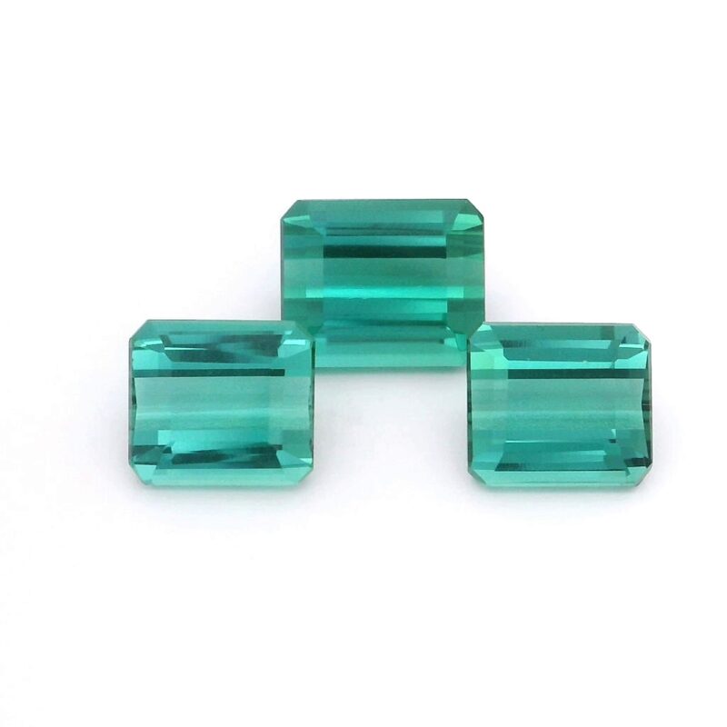 Tourmaline, Green, Emerald cut, 6.28 ct