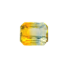 2.03 ct, Bi-color, Sapphire, Emerald cut