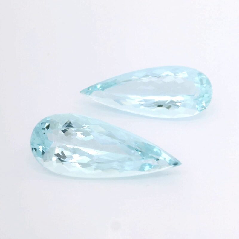Aquamarine, Blue, Pear, 20.55 ct