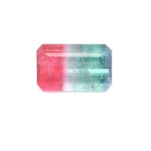 16.05 ct, Bi-color, Tourmaline, Emerald cut