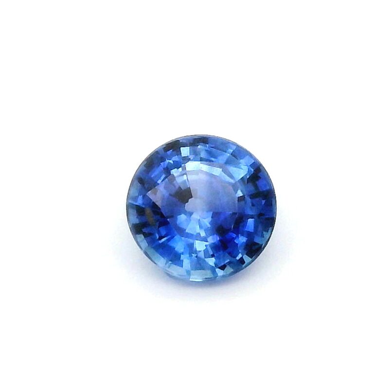 Sapphire, Blue, Round, 0.88 ct