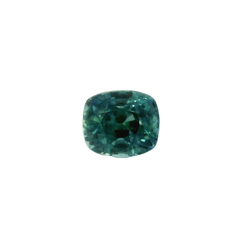 Sapphire, Blue Green, Cushion, 1.33 ct