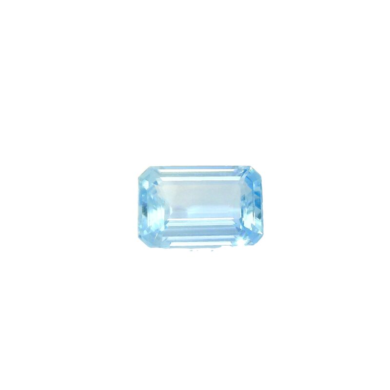 Aquamarine, Blue, Emerald cut, 3.71 ct