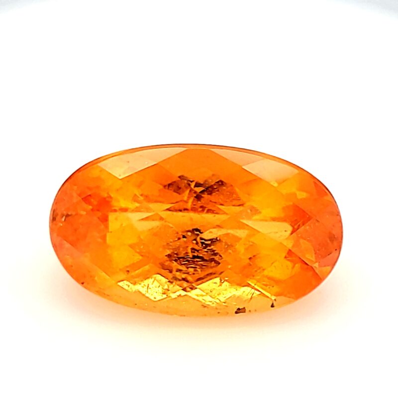 Spessartite, Orange, Oval, 5.28 ct