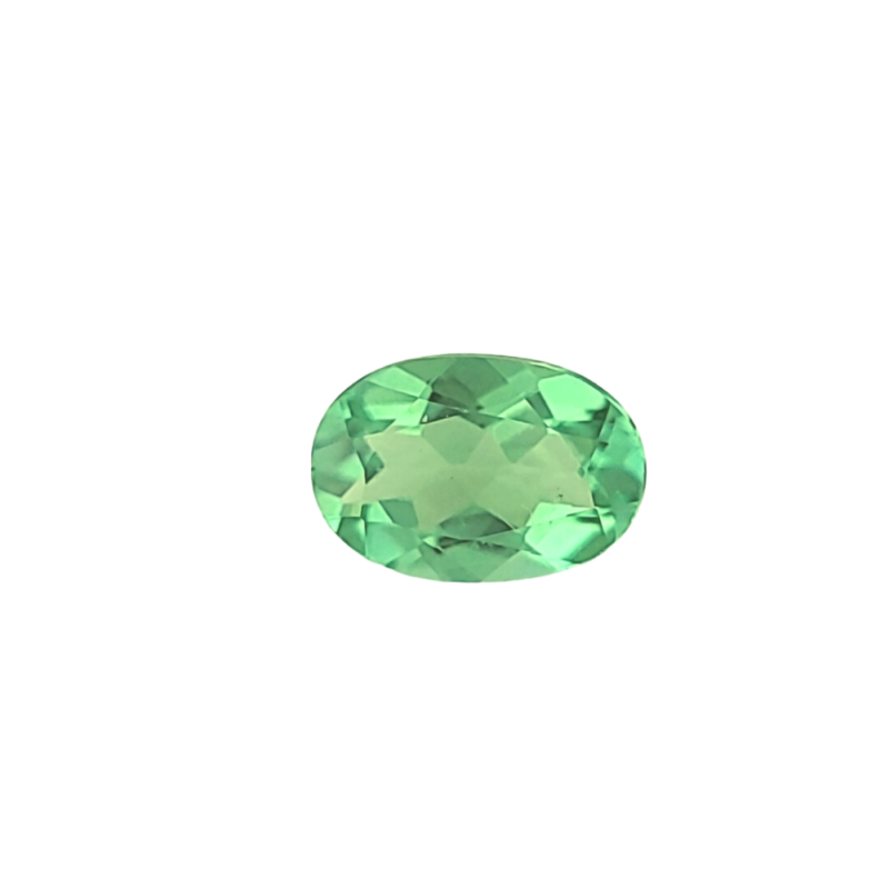 Tourmaline, Green, Oval, 0.77 ct