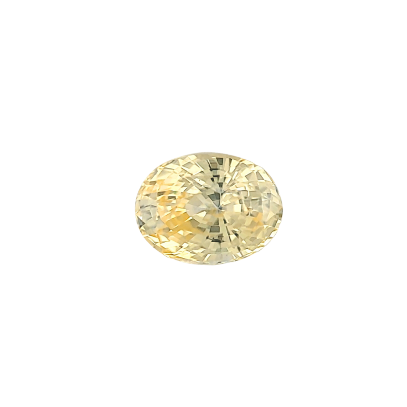 Sapphire, Yellow, Oval, 2.76 ct