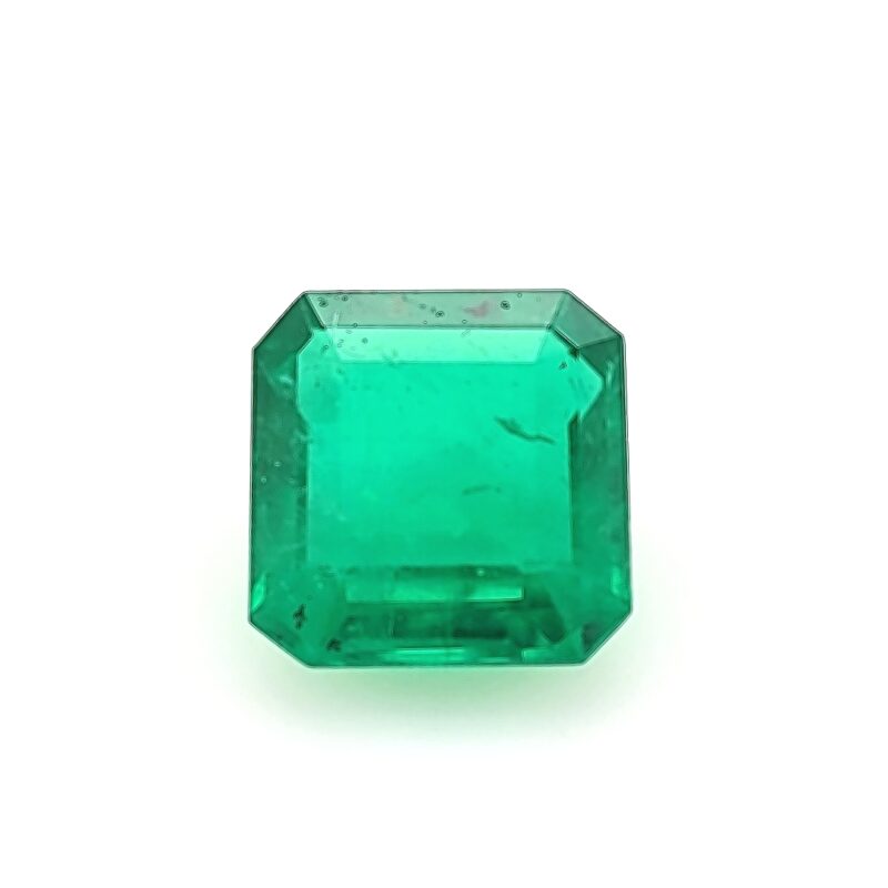 Emerald, Green, Emerald cut, 0.81 ct