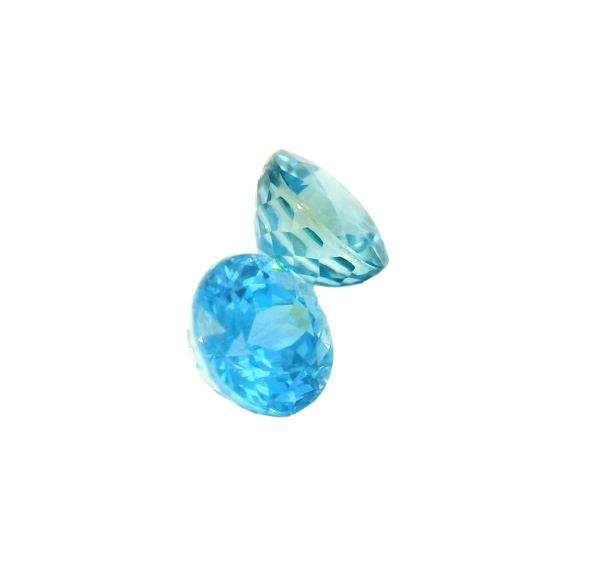 3.63 ct, Blue, Zircon, Round - Image 3