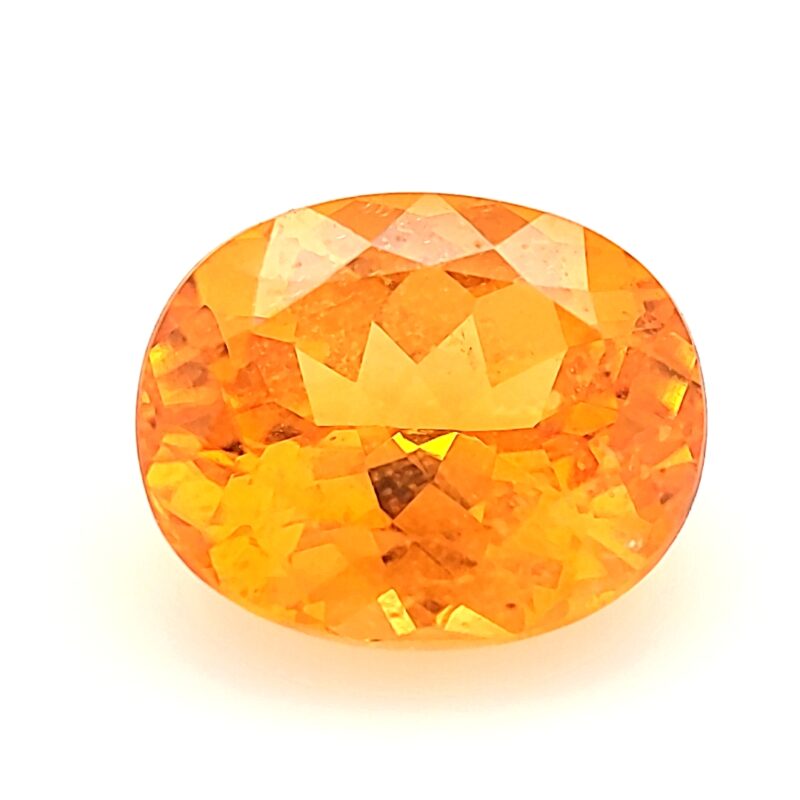 Spessartite, Orange, Oval, 6.35 ct