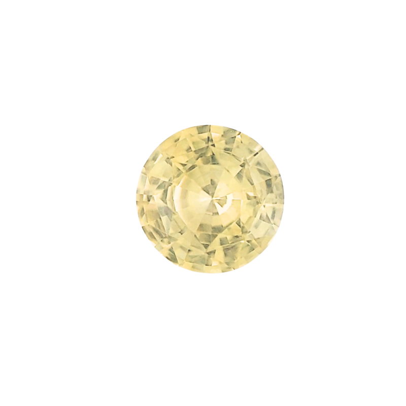 Sapphire, Yellow, Round, 2.79 ct