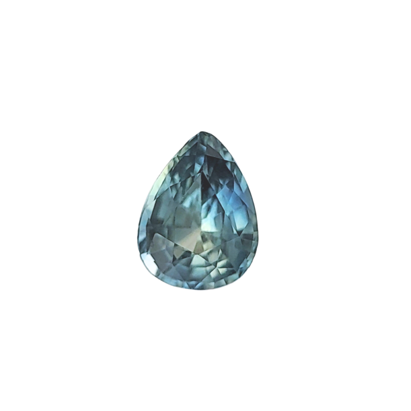 Sapphire, Blue Green, Pear, 1.75 ct