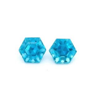 2.93 ct, Blue, Zircon, Hexagon
