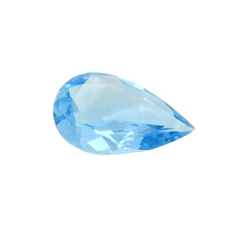 Aquamarine, Blue, Pear, 5.57 ct