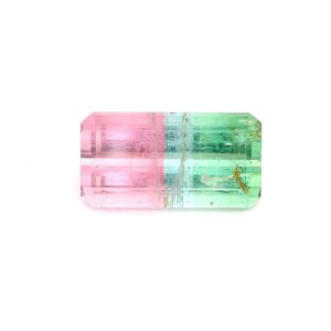 31.06 ct, Bi-color, Tourmaline, Emerald cut
