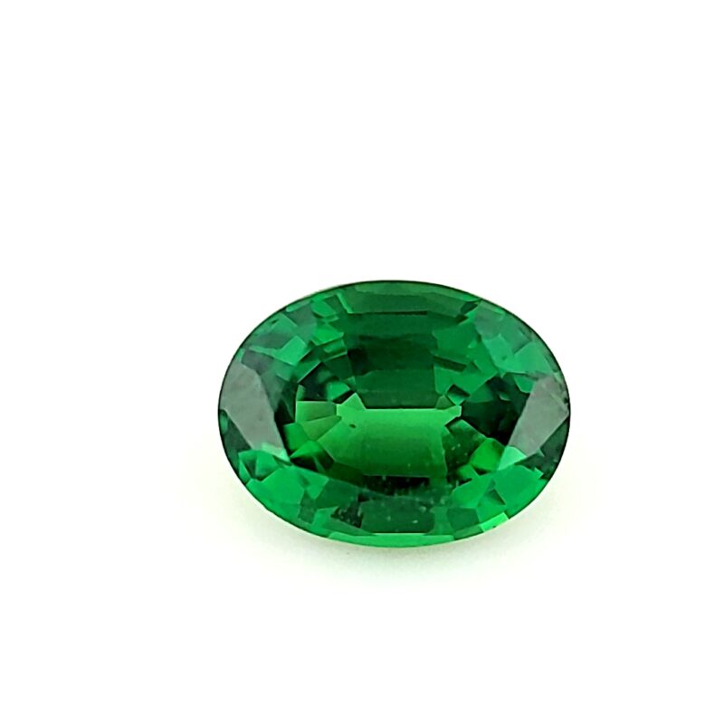 Tsavorite, Green, Oval, 1.29 ct