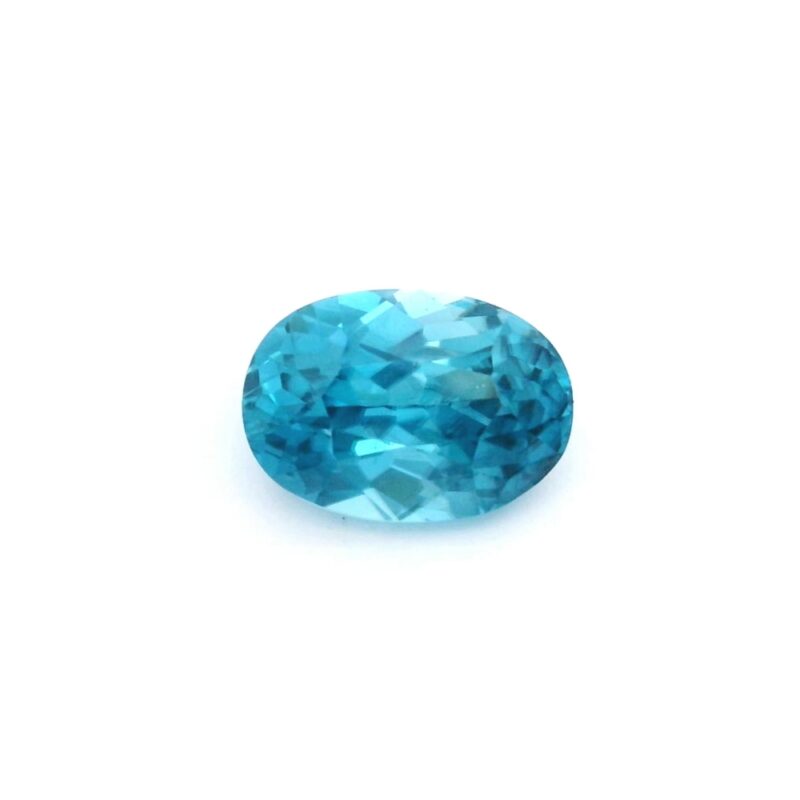 Zircon, Blue, Oval, 4.93 ct