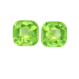 6.24 ct, Green, Peridot, Cushion