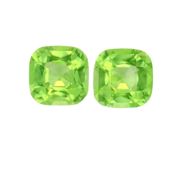 6.24 ct, Green, Peridot, Cushion