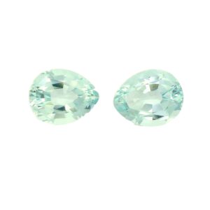 3.43 ct, Blue Green, Green Beryl, Pear