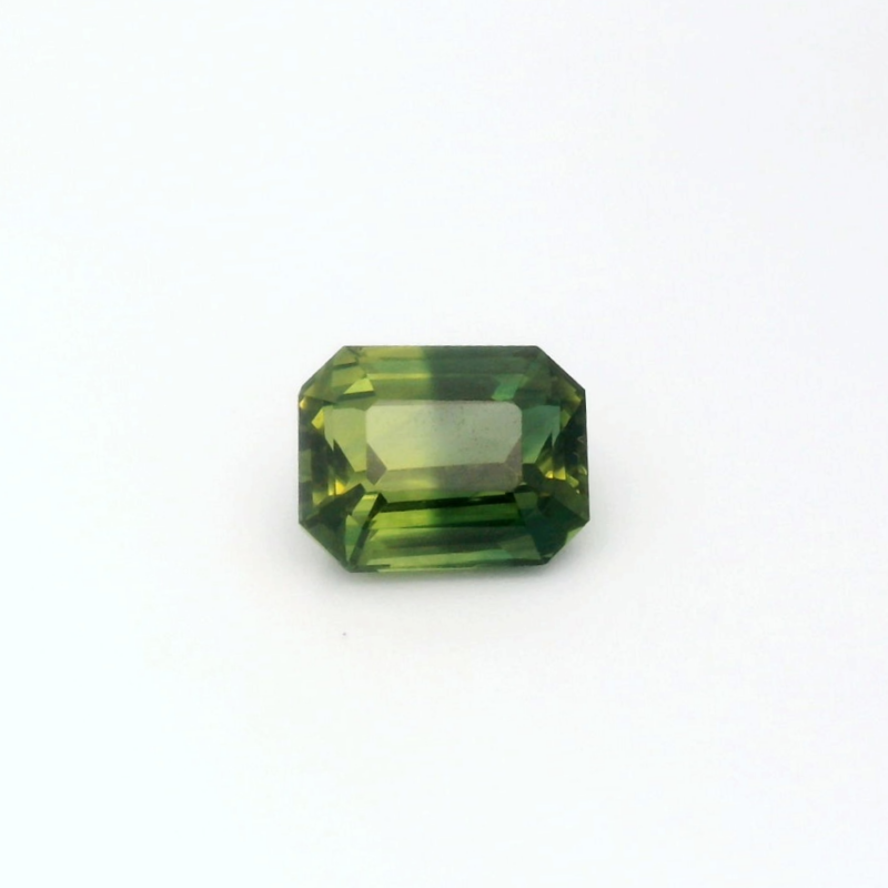Sapphire, Bi-color, Emerald cut, 2.05 ct