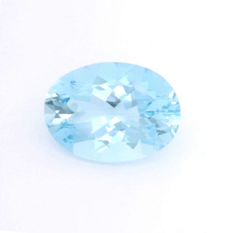 Aquamarine, Blue, Oval, 6.49 ct
