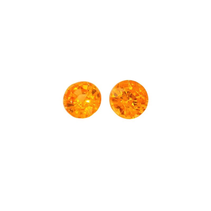 Spessartite, Orange, Round, 1.80 ct