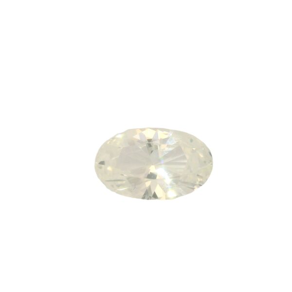 3.16 ct, White, Sapphire, Oval