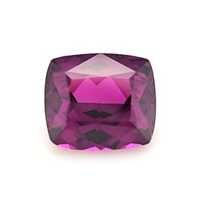 2.37 ct, Purple, Garnet, Cushion