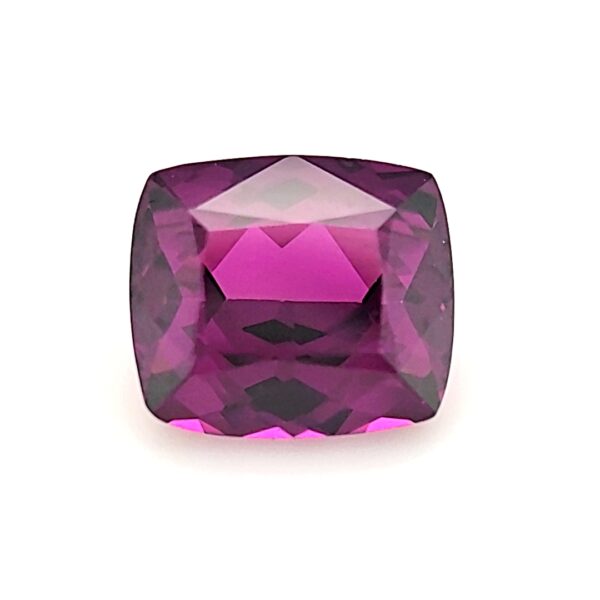 2.37 ct, Purple, Garnet, Cushion
