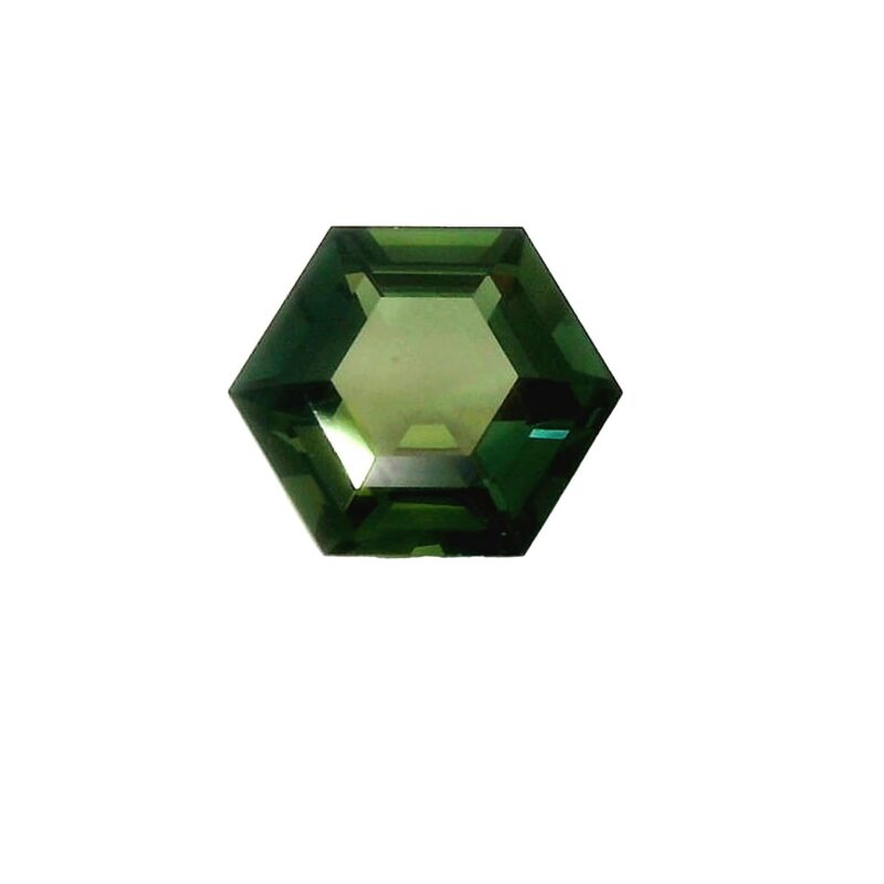 Sapphire, Blue Green, Hexagon, 1.93 ct