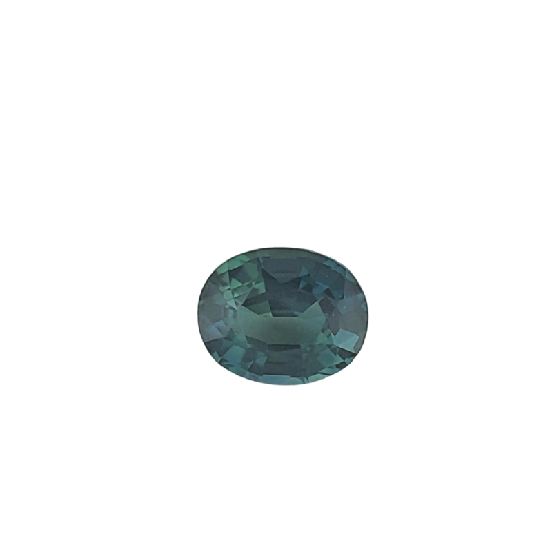 Sapphire, Blue Green, Oval, 1.26 ct