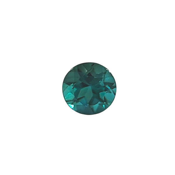 0.91 ct, Blue Green, Tourmaline, Round
