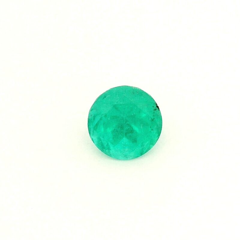 Emerald, Green, Round, 0.72 ct
