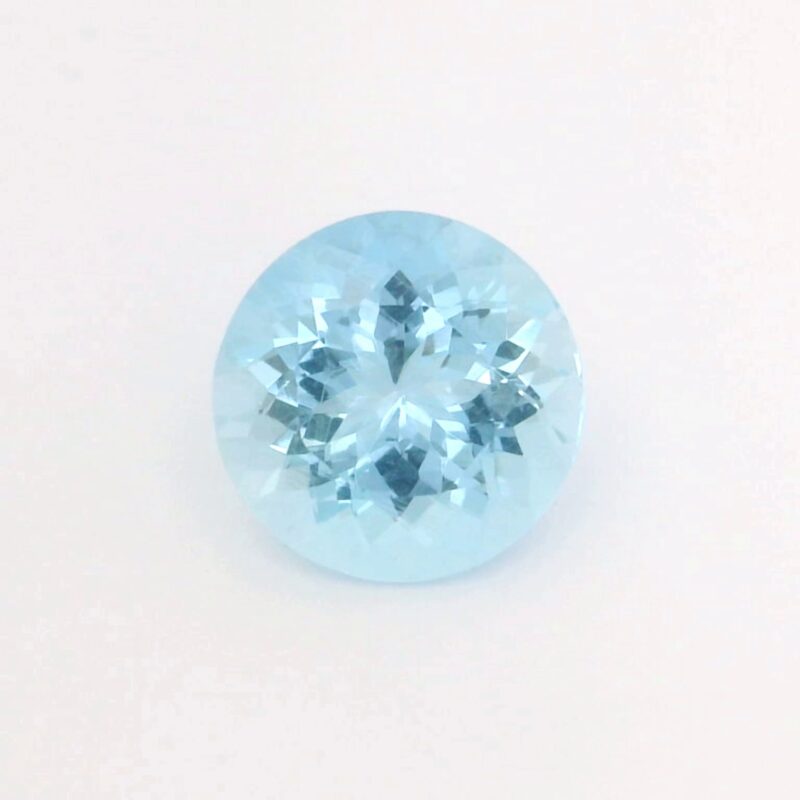 Aquamarine, Blue, Round, 2.54 ct