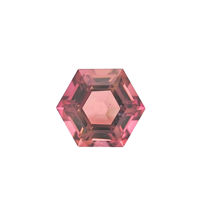 Tourmaline, Pink, Hexagon, 2.50 ct