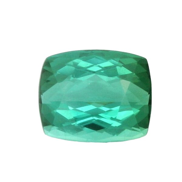 6.95 ct, Blue Green, Tourmaline, Cushion