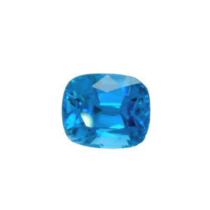 6.51 ct, Blue, Zircon, Cushion