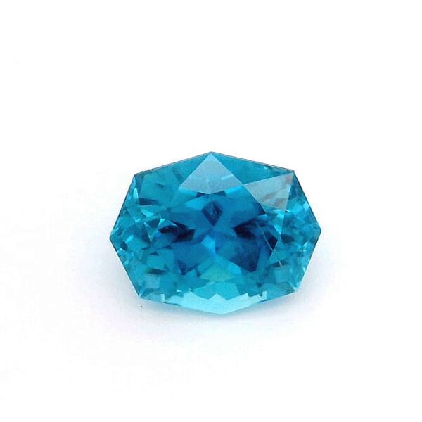 4.03 ct, Blue, Zircon, Designer Cut
