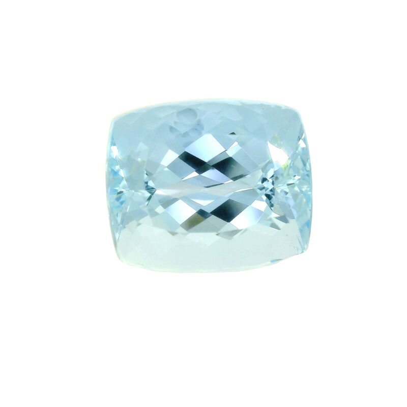 Aquamarine, Blue, Cushion, 12.57 ct