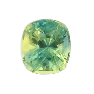 1.61 ct, Blue Green, Sapphire, Cushion