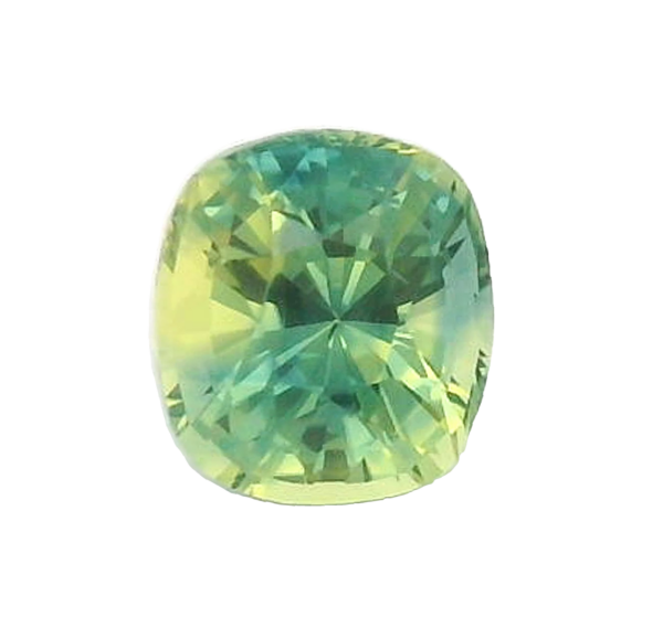 1.61 ct, Blue Green, Sapphire, Cushion