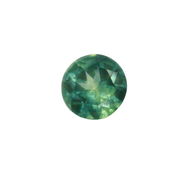 0.98 ct, Blue Green, Montana Sapphire, Round