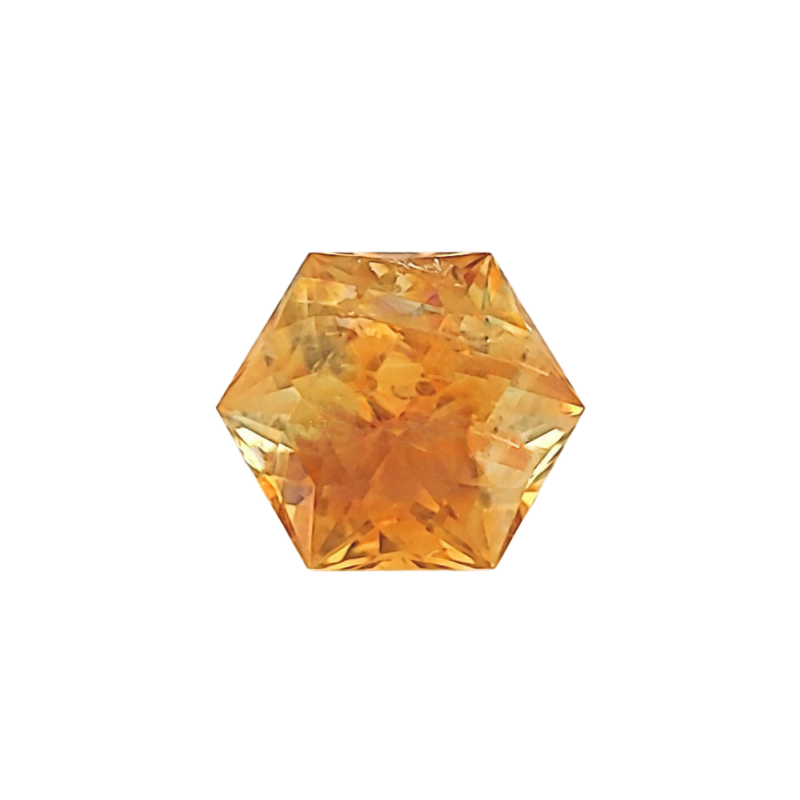 Montana Sapphire, Orange, Hexagon, 1.84 ct