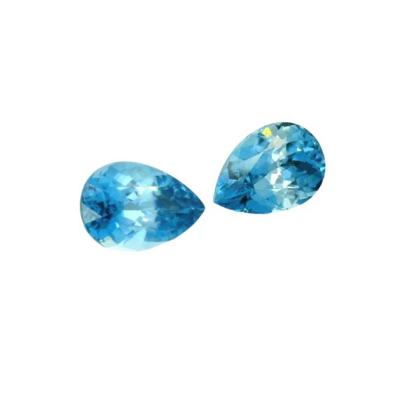 7.72 ct, Blue, Zircon, Pear - Image 4