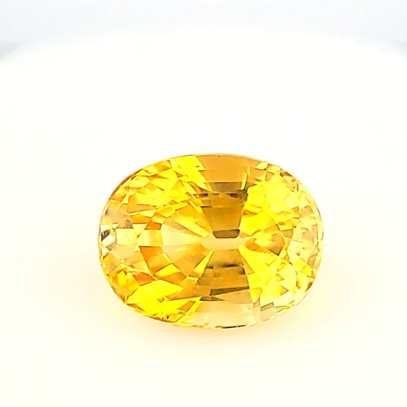 Sapphire, Yellow, Oval, 4.69 ct