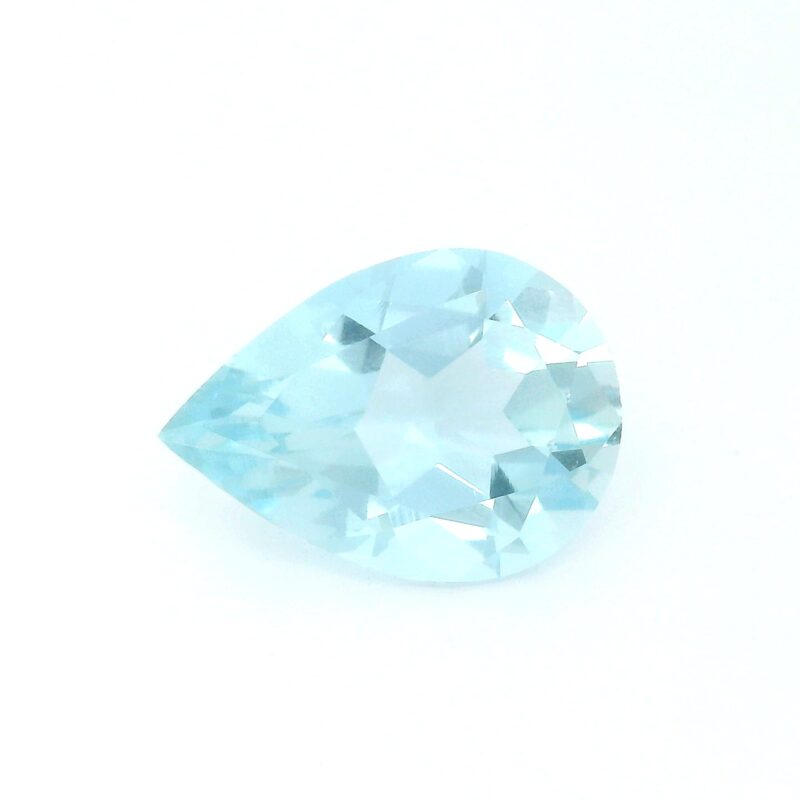 Aquamarine, Blue, Pear, 4.02 ct