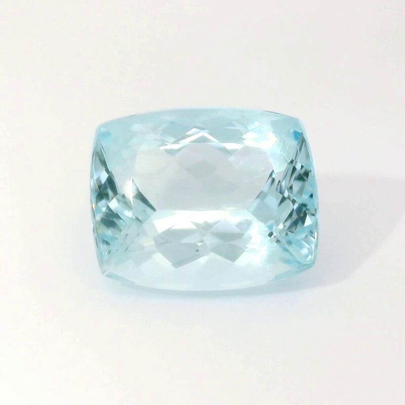 Aquamarine, Blue, Cushion, 5.18 ct