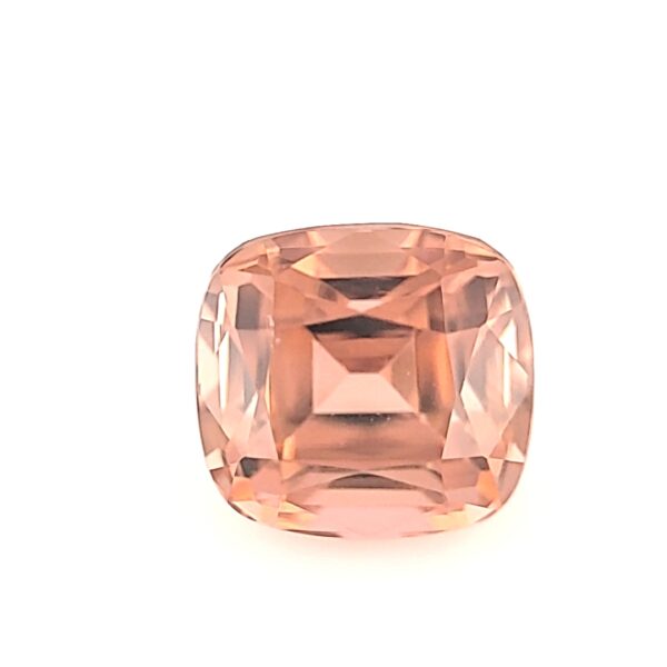 3.53 ct, Peach, Tourmaline, Cushion