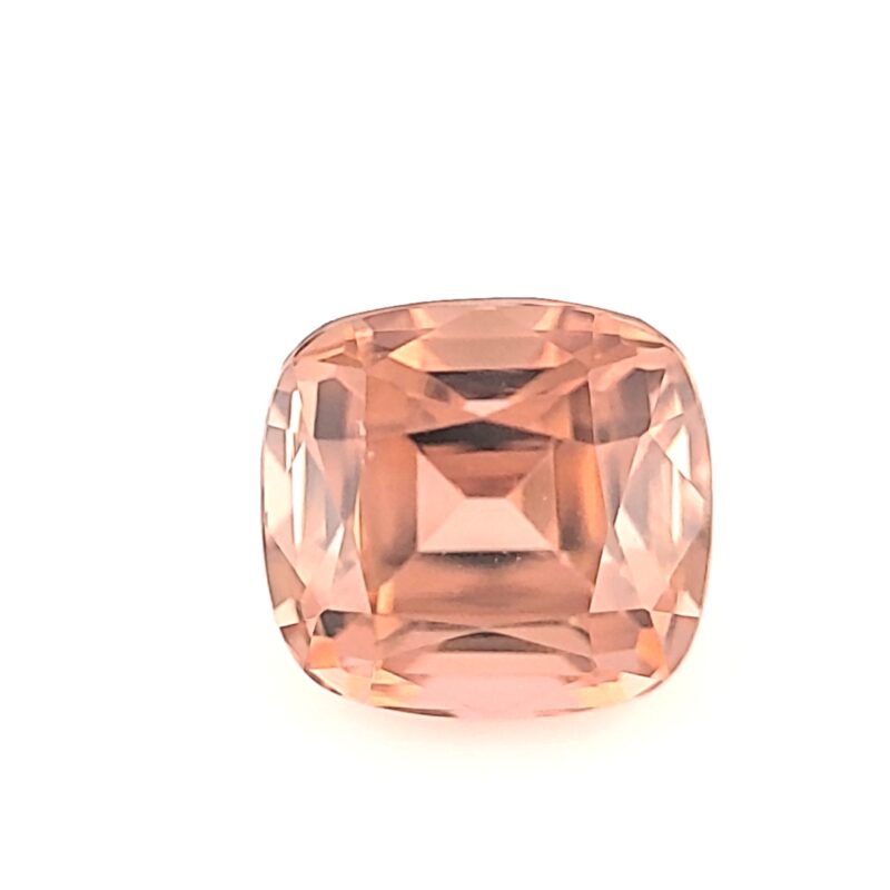 Tourmaline, Peach, Cushion, 3.53 ct