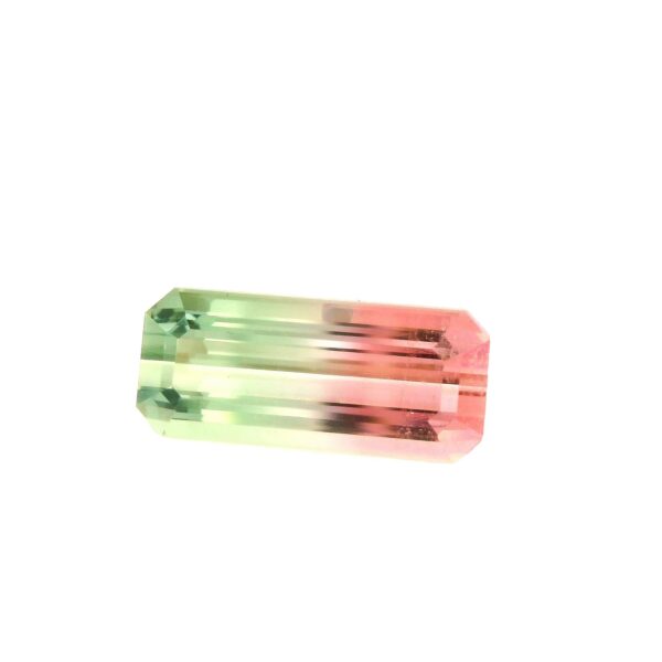 7.95 ct, Bi-color, Tourmaline, Emerald cut - Image 2